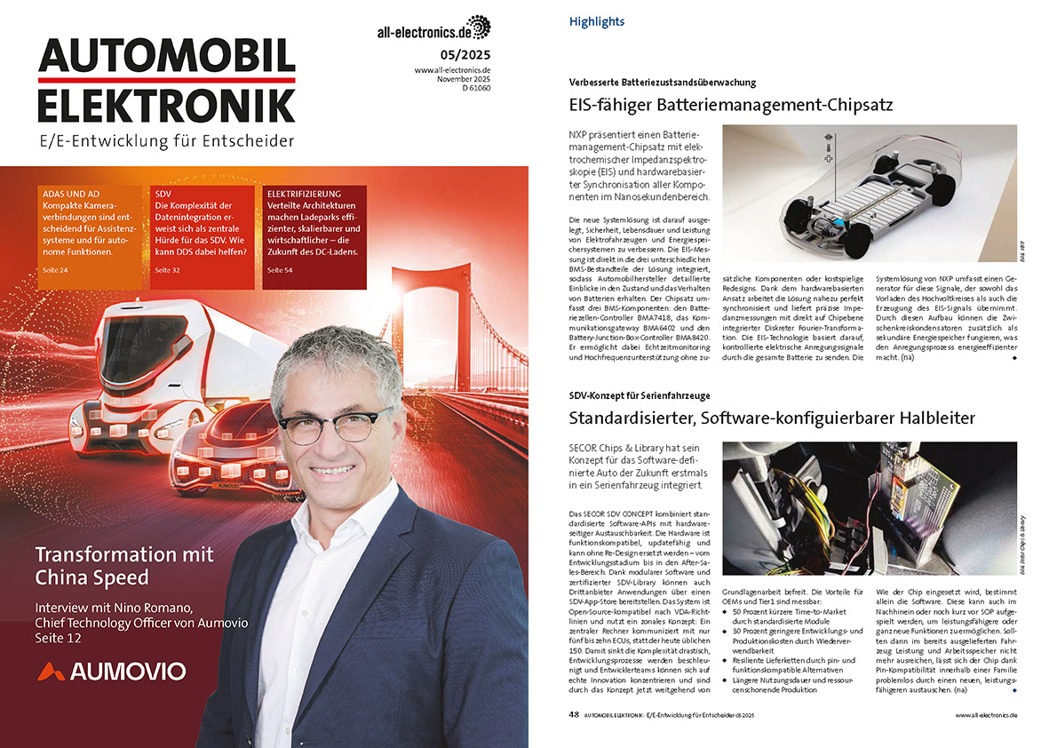 Pressebericht in Automobil Elektronik